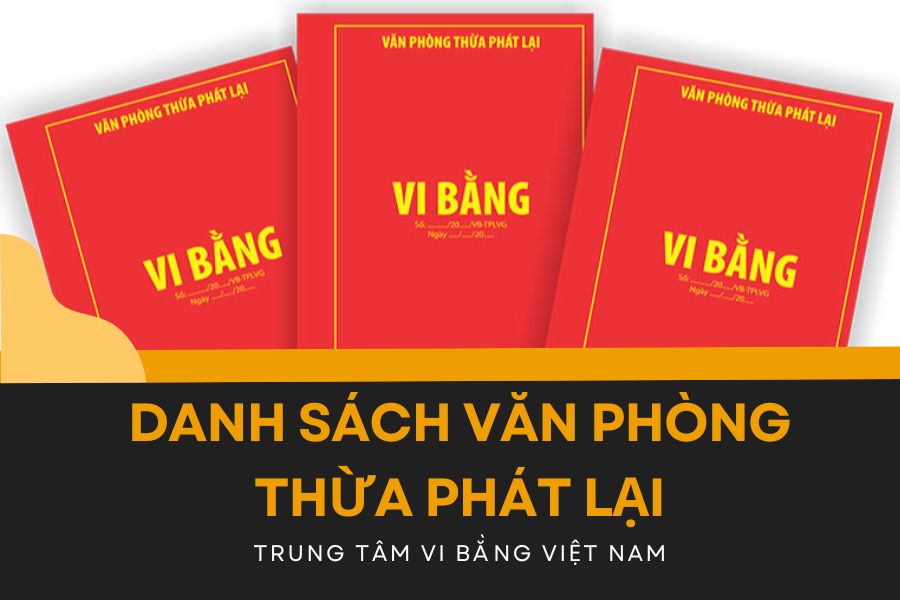 Danh sách văn phòng Thừa phát lại tại Hồ Chí Minh